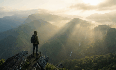 Tranquil nature scene in Sri Lanka, perfect for travel, relaxation, and soul connection