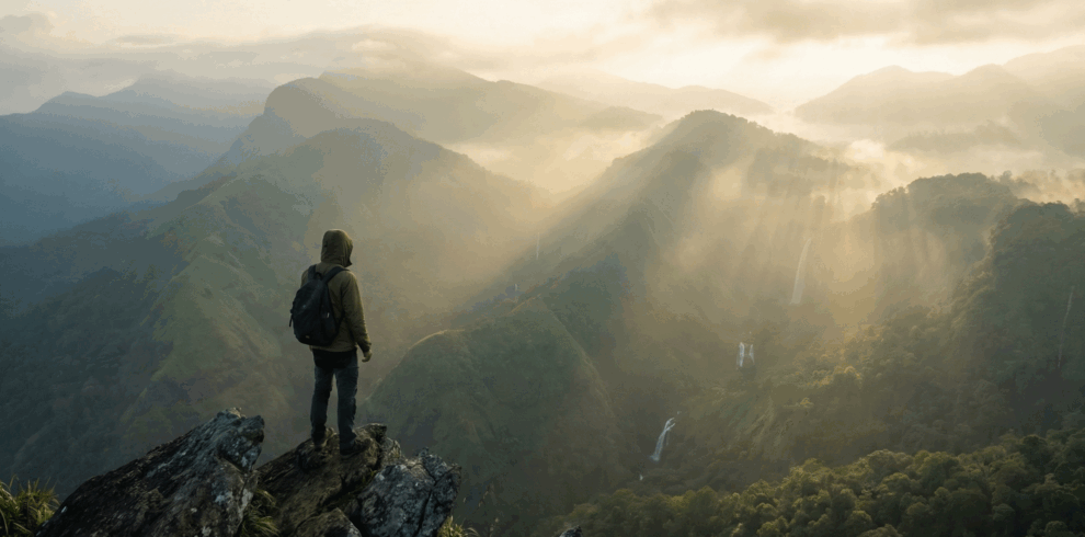Tranquil nature scene in Sri Lanka, perfect for travel, relaxation, and soul connection