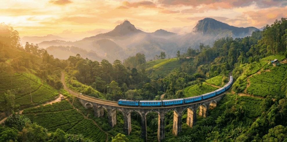 Scenic view of Ella, Sri Lanka, featuring lush greenery and travel adventure highlights