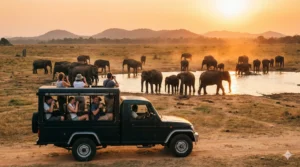 landscape shot of a safari jeep | Ceylon Signature - Sri Lanka